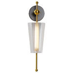 VONN - Toscana 5" ETL Certified Integrated LED Wall Sconce, Antique Brass - Beyond its distinct beauty, VONN Artisan Collection is an LED energy efficient solution for any residential as well as commercial setting. While contemporary, this unique Collection will compliment any transitional or modern decor.  Emphasis on design and function absolutely cannot stand short of quality. These handcrafted masterpieces have a lightweight construction and can easily be installed in minutes. The combination of glass, fabric, and metals, the Artisan Art Deco LED lighting Collection employs a variety of colors and finishes to create a distinctive and futuristic effect while preserving the elegance and style of the past.