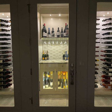 Modern East Lansing Wine Cellar
