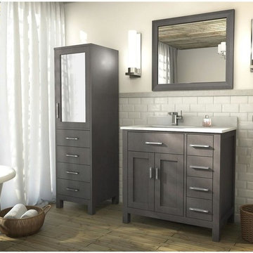 36 inch Bathroom Vanity French Gray Finish