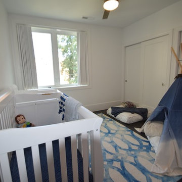 White Linen Drapes in Nursery