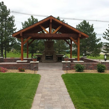 Patio and Outdoor Fireplace
