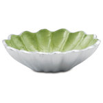 Julia Knight - Peony 5" Oval Bowl, Kiwi - Fill your home with beauty. Just like the Peony, Julia Knight��_s serveware pieces are beautiful, but never high maintenance! Knight��_s romantic Peony Collection is known for its signature scalloped edges that embody the fullness, lushness and rounded bloom of nature��_s ��_Queen of Flowers��_. The Peony has been cherished for centuries and is known worldwide for symbolizing prosperity, honor, good fortune & a happy marriage! Handcrafted and painted by artisans, this 5��_ Oval Bowl is a great piece crackers, candy, dips or even jewlry! Mix and match all of the remarkable colors in the Peony Collection or pair with pieces from Julia Knight��_s Floral, Classic or By the Sea Collections!