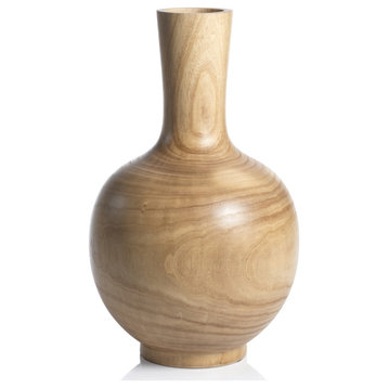 Alicante Paulownia Wood Vase, Large