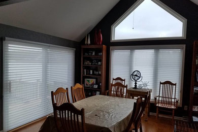 Window Shadings Combine Sheer Fabric Shades & Blinds For Privacy & Light Control