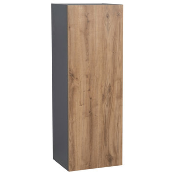18 x 42 Wall Cabinet-Single Door-with Natural Teak door