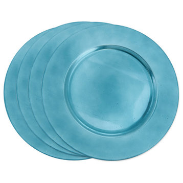 Classic Design Charger Plate, Set of 4, Teal
