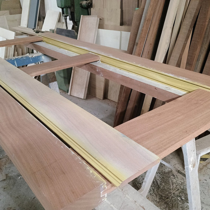 We always paint the part of the door that could be exposed to the element prior to assembly to increase the life expectancy of the external door and minimise movement in the wood