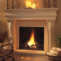 Jameson Stone Fireplace Mantel - Indoor Fireplaces
