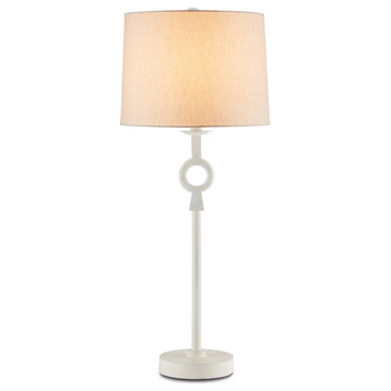 Germaine 1-Light Table Lamp in White