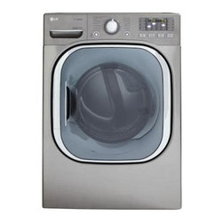 LG Electronics - LG Electronics Dryer. Gas Dryer. 7.4 cu. ft. with Steam in Graphite Steel DLGX40 - Gas Ranges And Electric Ranges