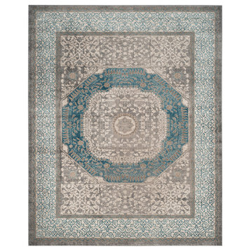 Safavieh Sofia Collection SOF365 Rug, Light Grey/Blue, 4' X 5'7"