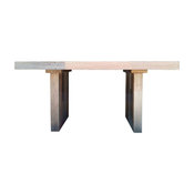 63" Gray Recycled Pine Modern Desk/Meeting Table