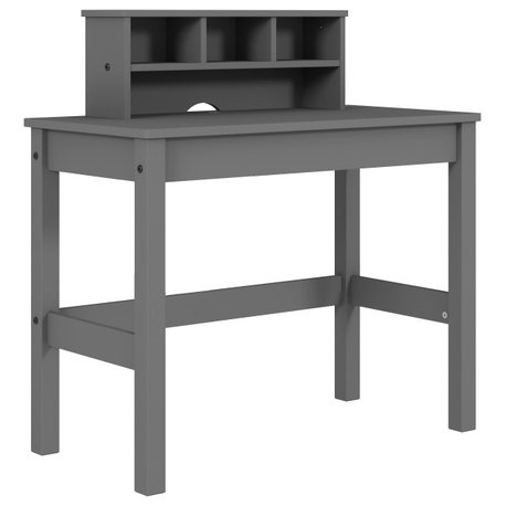 Logan Writing Desk, Gray Finish