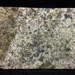 All Natural Stone - Blue Flowers Granite Slab - Kitchen Countertops