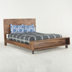 Brooklyn Industrial Loft King Platform Bed - Platform Beds