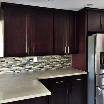 Espresso Kitchen Cabinet