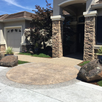 Roseville Circular Driveway & Landscape