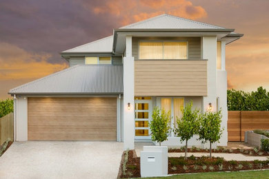 Photo of a contemporary home in Brisbane.