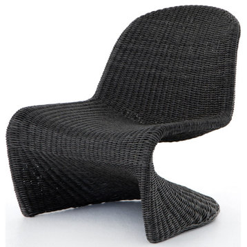 Portia Charcoal Woven Rope Outdoor S Chair