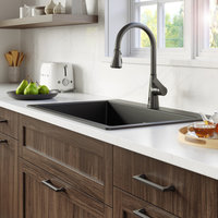 Karran Touchless One-Handle Triple Function Sprayer Faucet, Gunmetal Grey
