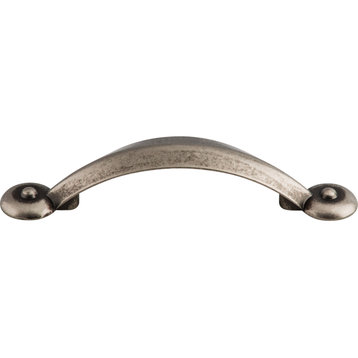 Top Knobs M1732 Angle 3 Inch Center to Center Handle Cabinet Pull - Pewter