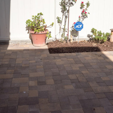 Coronado Backyard with Multicolored Paving Pattern