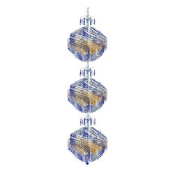 Elegant Lighting - Elegant Lighting 8053G22C/SS Chandelier Spiral - Ceiling Lighting