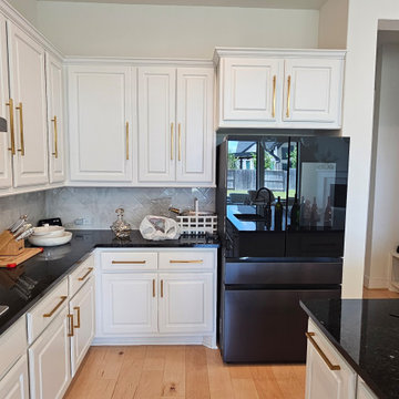 Kitchen Before Smart LED Lighting Upgrade