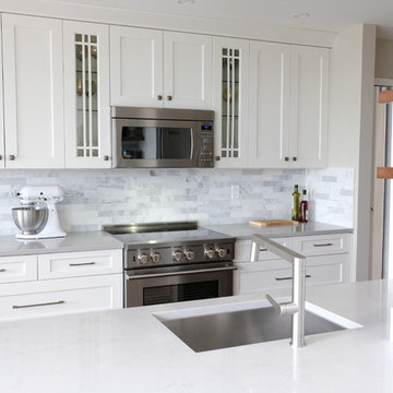 Small Transitional Apartment Kitchen