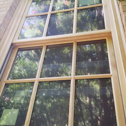 Windows with grids on the outside of the glass - Windows