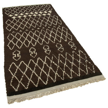 Rug N Carpet - Handmade One-of-a-Kind 3' 11'' x 8' 1'' Moroccan Area Rug
