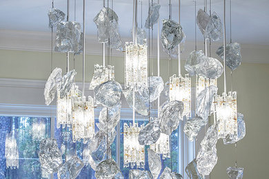 Inspiration for a large contemporary entryway remodel in Charlotte