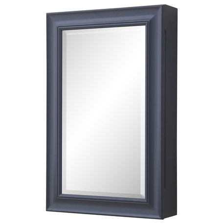 Napa Wall-Mounted Medicine Cabinet, Marine Gray