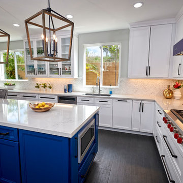 Brilliant Blue Kitchen Remodel - Fairbanks Ranch