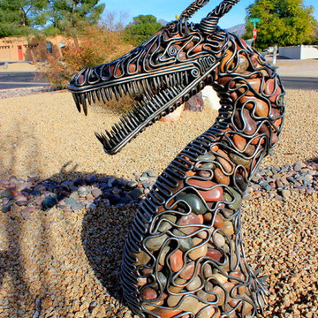 "Jormangundr" The Nordic World Serpent Sculpture