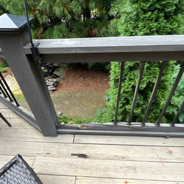 BEFORE - Deck Build Using Pressure Treated Pine with Timbertech Deck Lighting