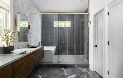 Bathroom of the Week: Luxe Spa Feel With a ‘Mad Men’ Vibe