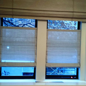 Custom Cascade Roman Shades Top Down Bottom Up, Manhattan