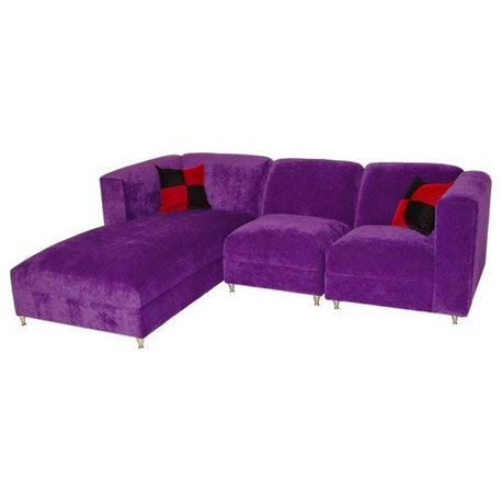 3 Piece Sectional With Chaise, Custom Chaise Sectional Sofa