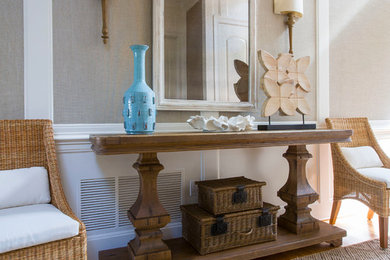 Inspiration for a coastal entryway remodel in Baltimore