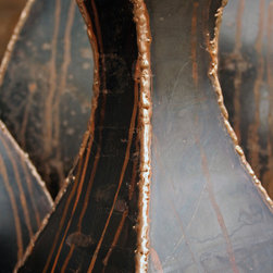 Curvy Steel Vases - Sculptures