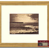 "The Great Wave" Sepia Tone Framed Photo, 16"X20"