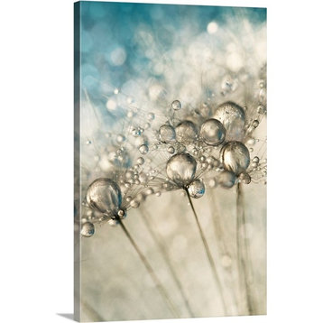 "Sapphire and Silver Sparkle" Wrapped Canvas Art Print, 16"x24"x1.5"