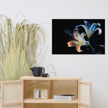 Posters for Bedroom Aesthetic: Blooms of the Night Illustration - Digital Art