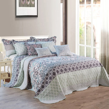 THE 15 BEST Turquoise King Size Quilts and Bedspreads for 2023 | Houzz