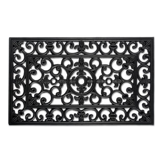 Modern Black Outdoor Doormat 2'x3' + Reviews