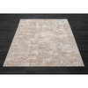 Alistaire Beige/Ivory Abstract Transitional High-Low Area Rug, 2' X 3'
