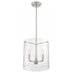 Nuvo Lighting - Nuvo Lighting 60/7177 Sommerset - 3 Light Pendant - Sommerset; 3 Light; Pendant Fixture; Brushed NickeSommerset 3 Light Pe Brushed Nickel Clear *UL Approved: YES Energy Star Qualified: n/a ADA Certified: n/a  *Number of Lights: Lamp: 3-*Wattage:60w B10 Candelabra Base bulb(s) *Bulb Included:No *Bulb Type:B10 Candelabra Base *Finish Type:Brushed Nickel