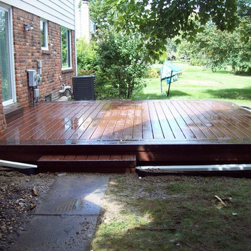 TREX TRANSCENDS FIRE PIT COLOR DECK WITH VL BORDER