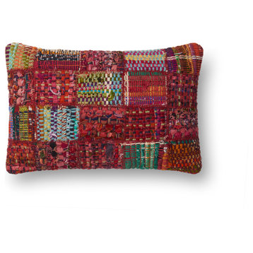 Loloi Contemporary Wool Accent Pillow in Red And Multi finish DSETP0535REMLPIL5